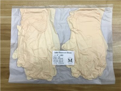 【AWISE威斯 9吋乳膠Latex手套】【無塵室專用】【無鹵】【抗靜電】- 10包裝/箱