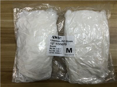 【AWISE威斯 12吋PVC手套】【無塵室專用】【無鹵】【抗靜電】- 10包裝/箱